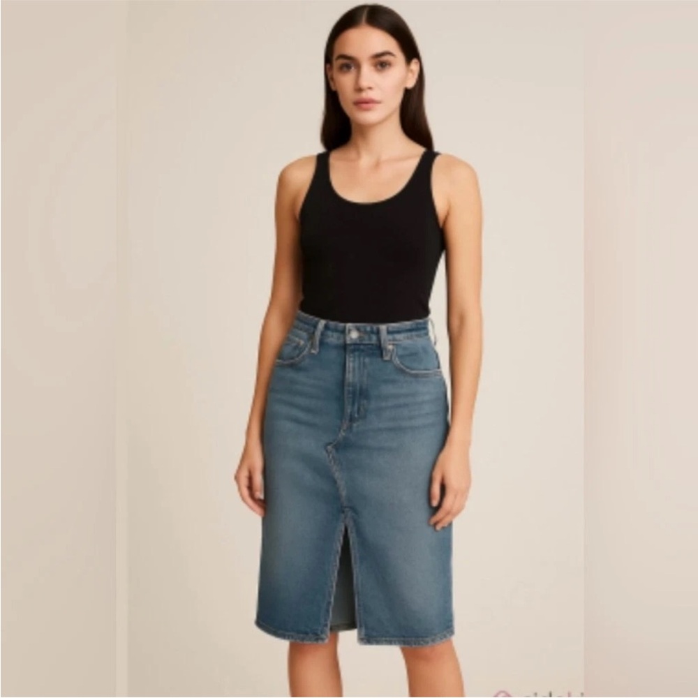 MOTHER denim The Ditcher midi skirt size 25